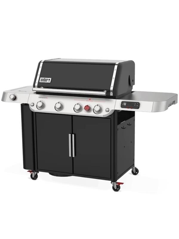 Weber Genesis Smart EPX-435 Siyah Gazlı Barbekü – 4 Brülör + Sear Zone + Side Burner + Weber Connect
