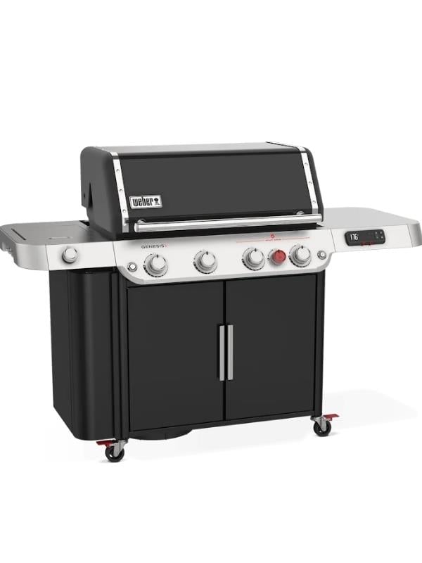 Weber Genesis Smart EPX-435 Siyah Gazlı Barbekü – 4 Brülör + Sear Zone + Side Burner + Weber Connect