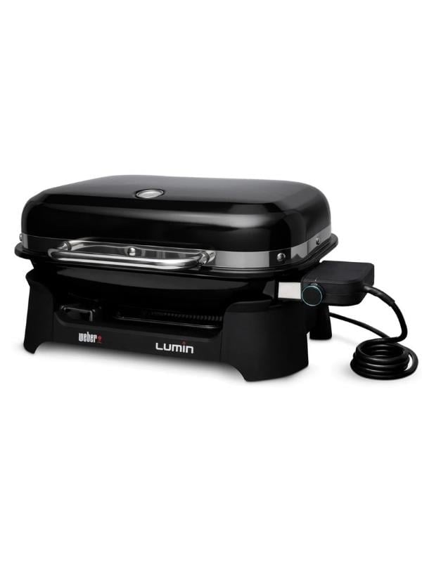 Weber Lumin™ Compact Elektrikli Izgara – 1 500 W | 315 °C Sear | Smoke-Steam-Keep Warm