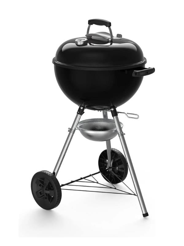 Weber Original Kettle E-4710 – Parlak Siyah Emaye Emayeli Kazan | One-Touch™ Temizlik | Kompakt 47 cm Çap