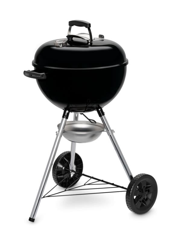 Weber Original Kettle E-4710 – Parlak Siyah Emaye Emayeli Kazan | One-Touch™ Temizlik | Kompakt 47 cm Çap