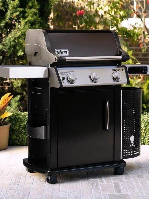 Weber Spirit E-315 GBS Gazlı Barbekü – 3 Brülör | GBS Döküm Izgara | Çift Yan Raf