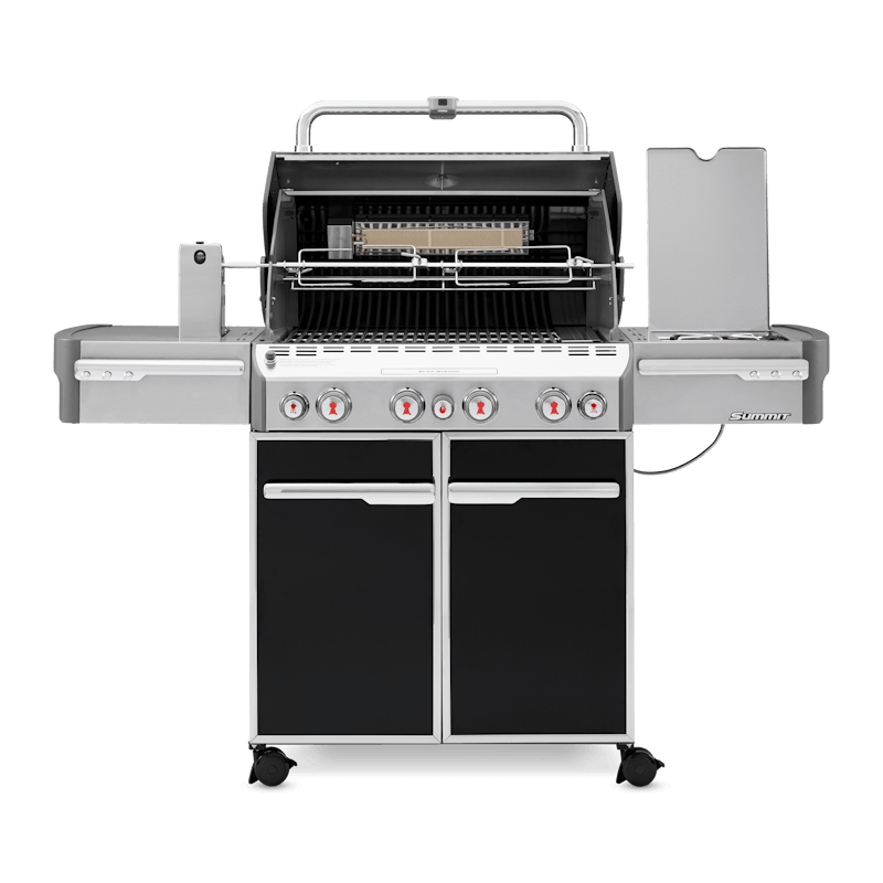 Weber Summit® E-470 Paslanmaz Çelik Gazlı Barbekü – 4 Brülör + Sear / Tütsü / Rotisserie