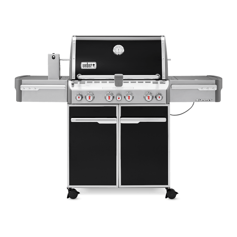 Weber Summit® E-470 Paslanmaz Çelik Gazlı Barbekü – 4 Brülör + Sear / Tütsü / Rotisserie