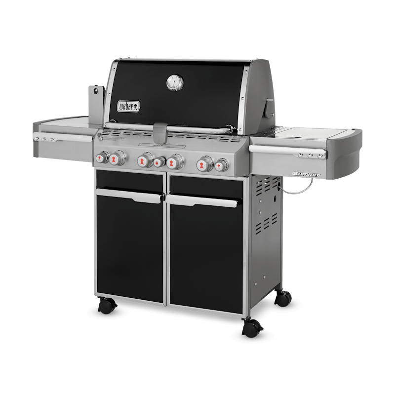 Weber Summit® E-470 Paslanmaz Çelik Gazlı Barbekü – 4 Brülör + Sear / Tütsü / Rotisserie