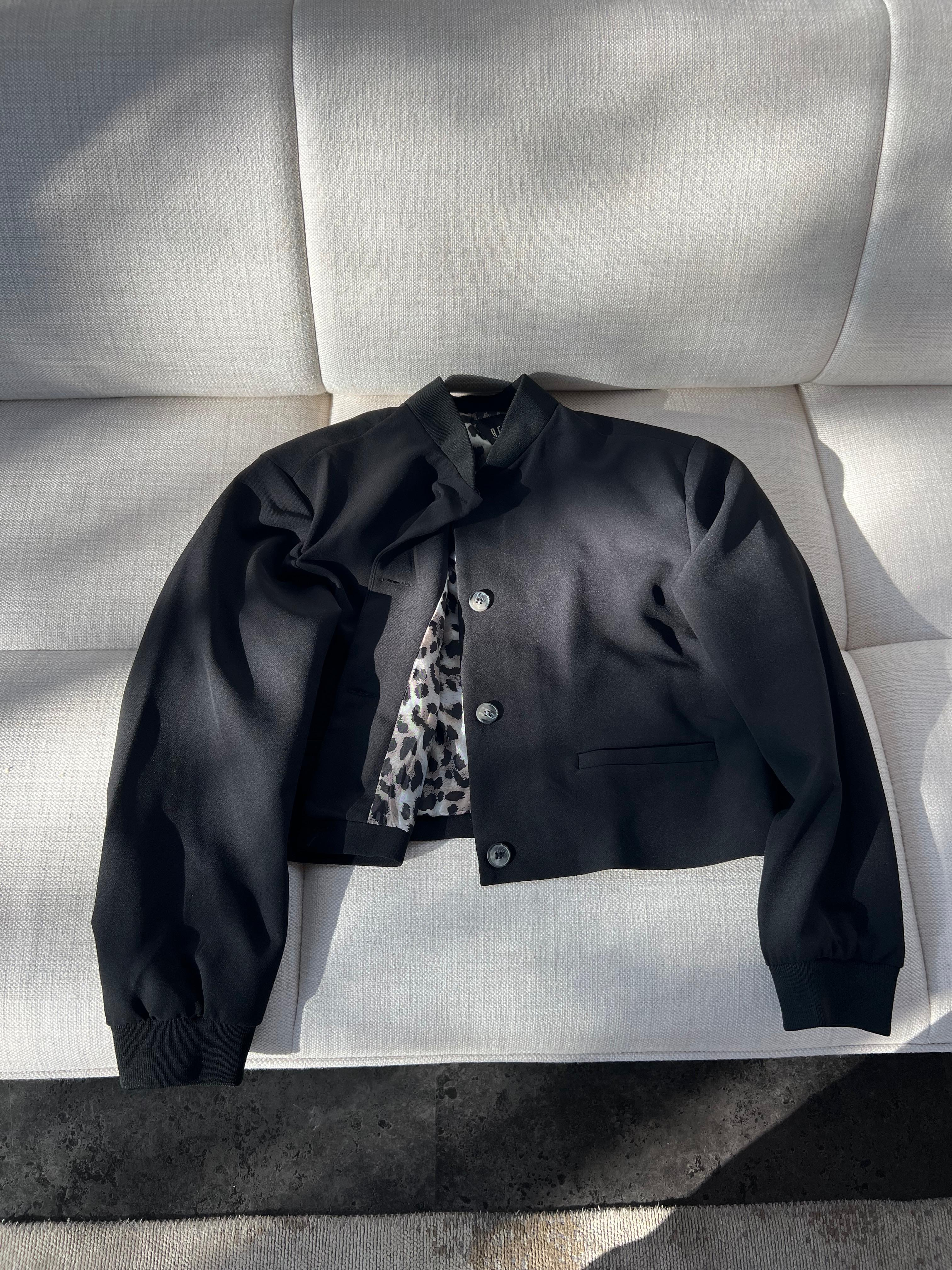 LEOPAR DETAYLI BOMBER