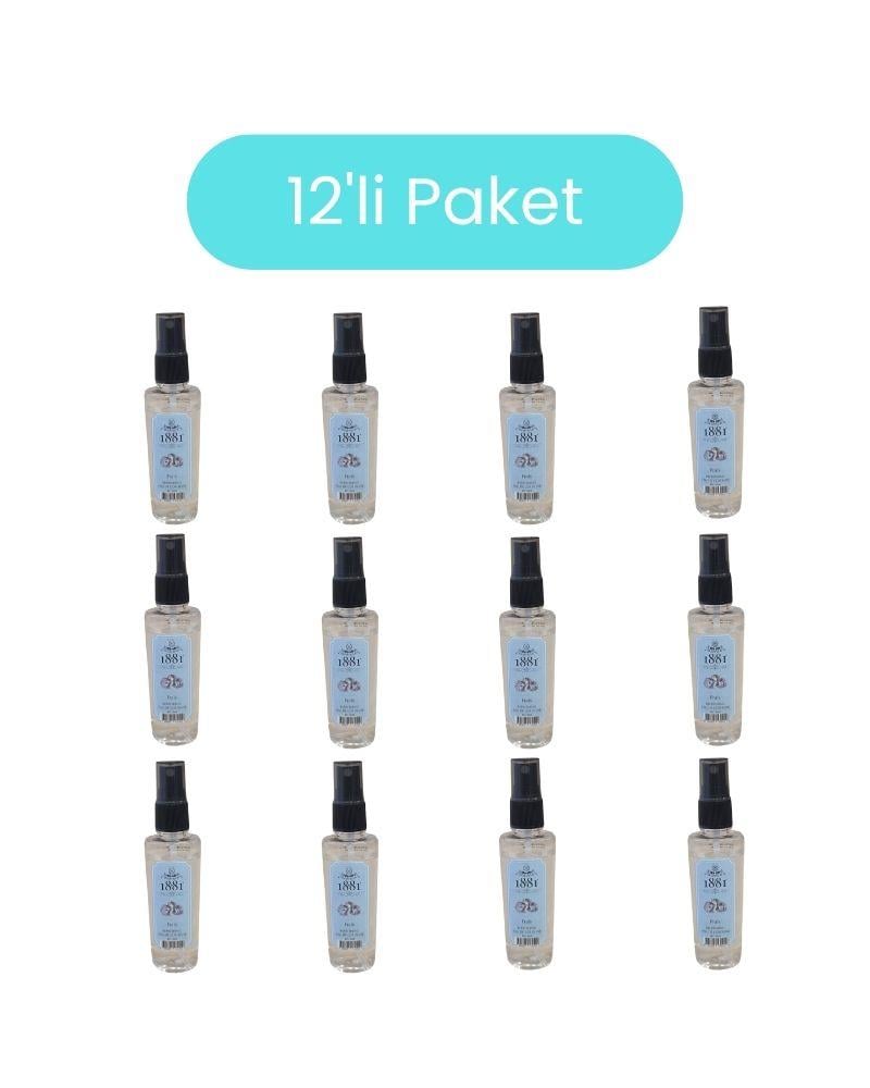 1881 Kolonya 50ml Sprey Frais & Refrehing-Yeni Tasarım 12'li Paket
