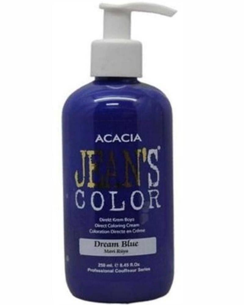 Acacia Jean's Color Amonyaksız Renkli Saç Boyası Mavi Rüya 250 ml . Dream Blue Hair Dye 8680114782850