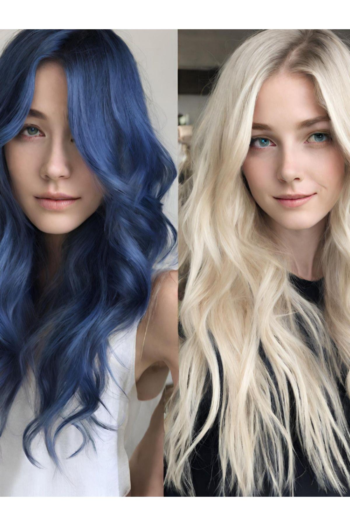 Acacia Jean's Color Amonyaksız Renkli Saç Boyası Mavi Rüya 250 ml . Dream Blue Hair Dye 8680114782850
