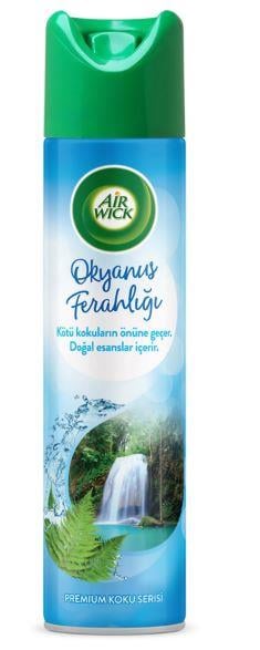 Air Wick Sprey, Aerosol Oda Kokusu Okyanus Ferahlığı 300 ml 1 Adet