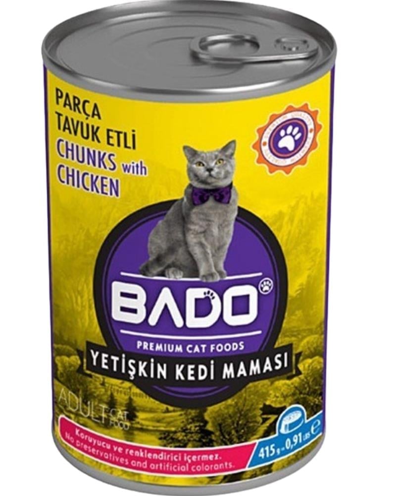 Bado Yetişkin Tavuk Etli Kedi Maması 415 gr