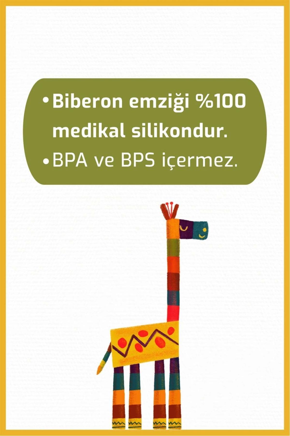 Bebedor Geniş Ağızlı Isıya Dayanıklı Cam Biberon 120ml 50301
