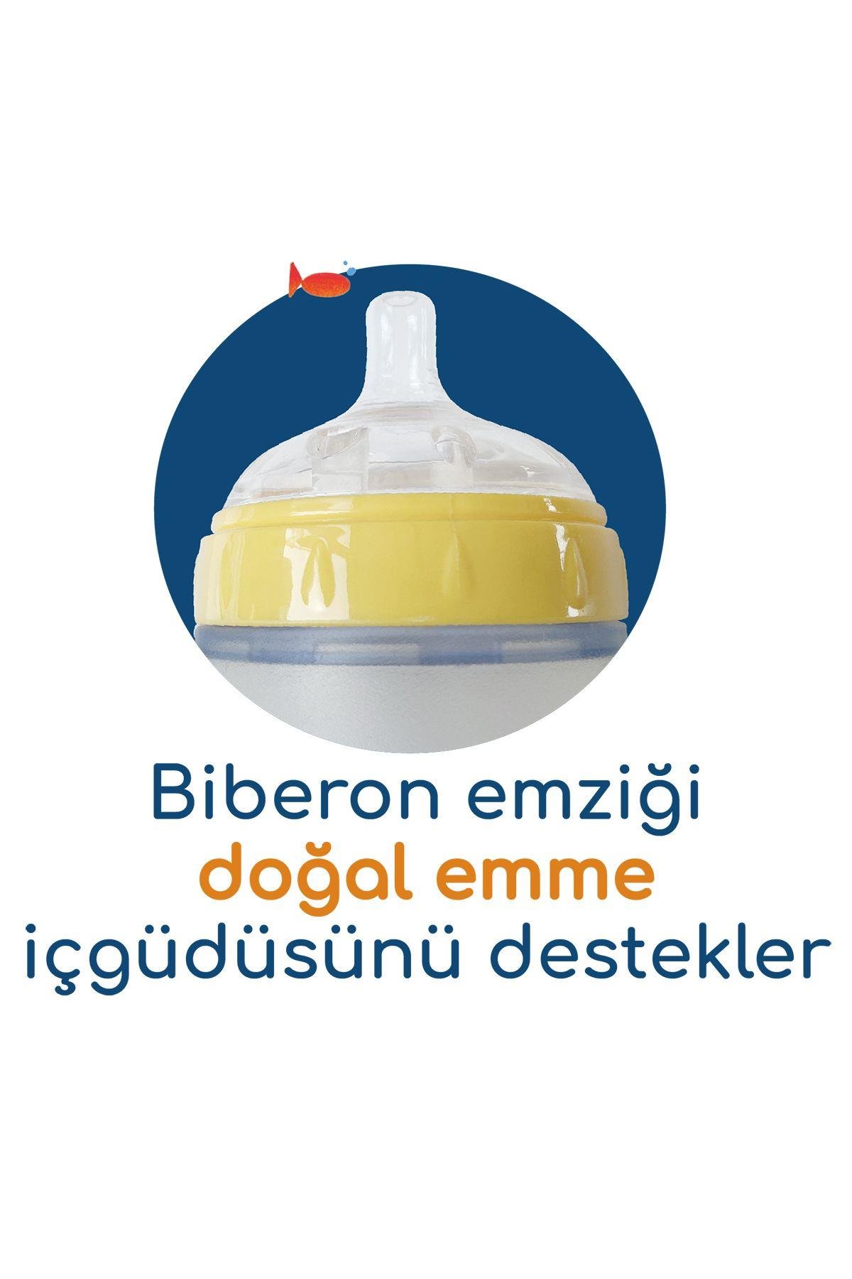 Bebedor Orta Akış Çift Antikolik Sistem Silikon Biberon 180ml 94302