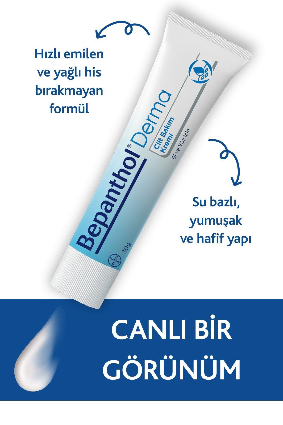 Bepanthol Cilt Bakım Kremi 30gr L Tüm Cilt Tiplerine Uygun, El ve Günlük Yüz Bakım