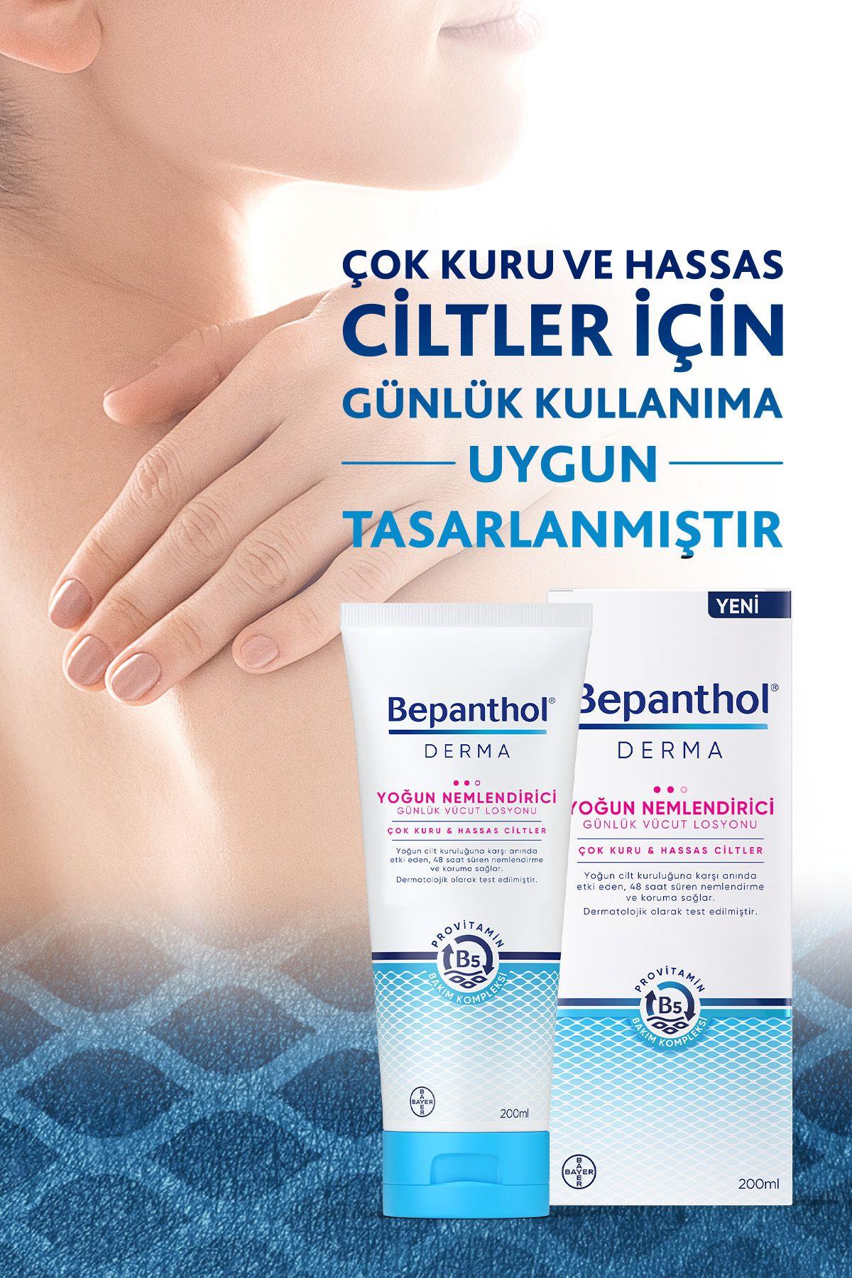Bepanthol Derma Günlük Yoğun Nemlendirici Vücut Bakım Losyonu 200 ml L Çok Kuru Ve Hassas Ciltler