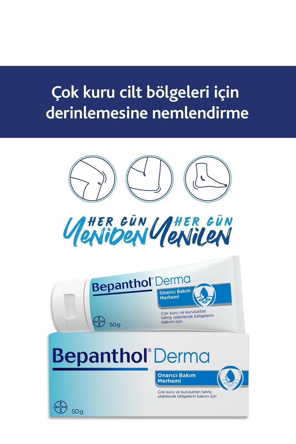 Bepanthol Onarıcı Bakım Merhemi 50gr L Çok Kuru Ciltler Ve Tahrişe Yatkın Bölgeler Için Bakım