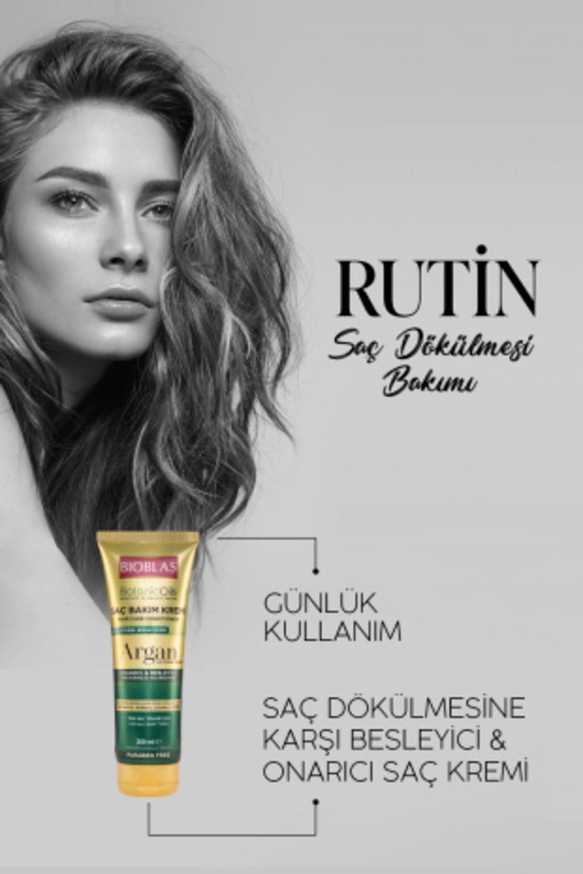 Bioblas Botanic Oils Argan Yağlı Saç Kremi 250 Ml Onarıcı Argan Saç Bakım Kremi