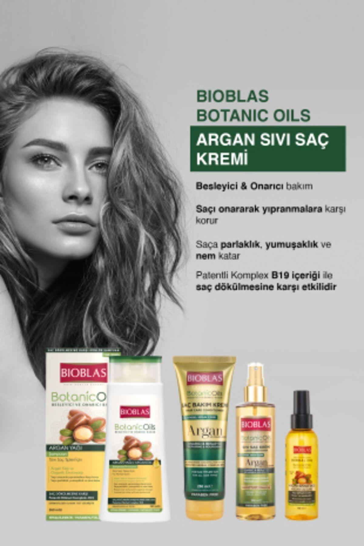 Bioblas Botanic Oils Argan Yağlı Sıvı Saç Kremi 200 Ml Onarıcı Bakım Kremi