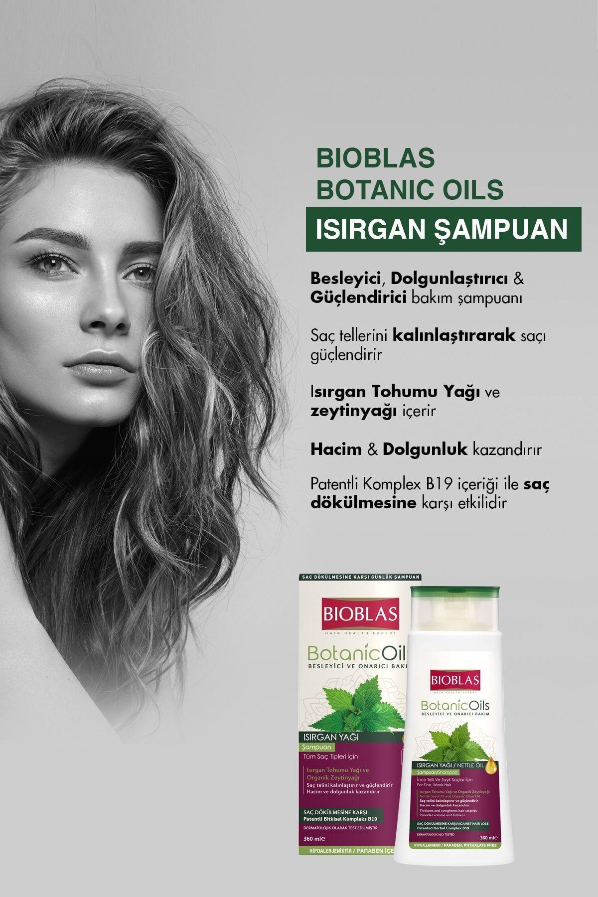Bioblas Botanic Oils Isırgan Yağlı Şampuan 360 ml