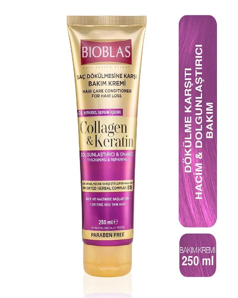 BİOBLAS Kolajen&keratin Dolgunlaştırıcı ve Onarıcı Saç Kremi 250 ml