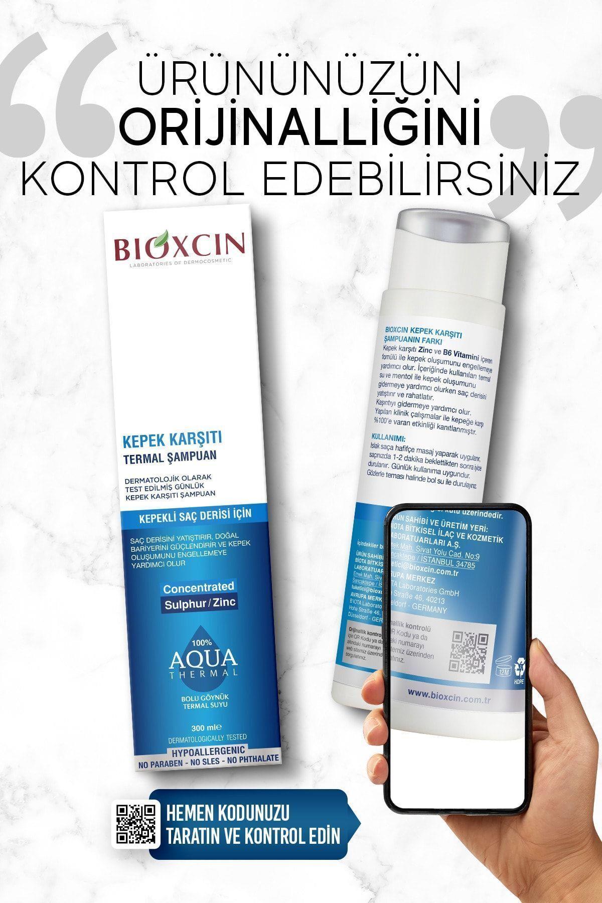 Bioxcin Aqua Thermal Kepek Karşıtı Şampuan 300ml Tüm Saç Tipleri