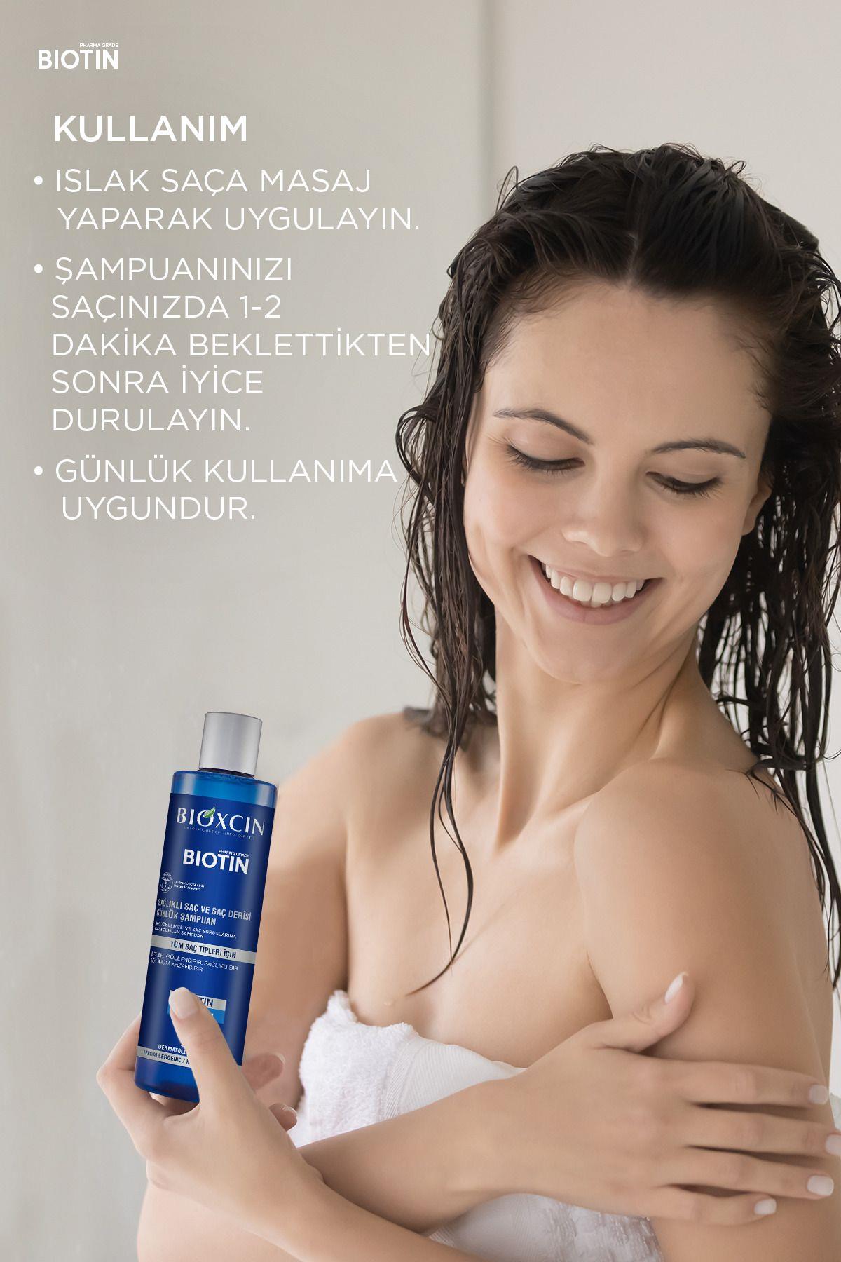 Bioxcin Biotin Günlük Şampuan 300 Ml - Hassas Saç ve Saç Derisi Yatıştırıcı Hipoalerjenik Arındırıcı
