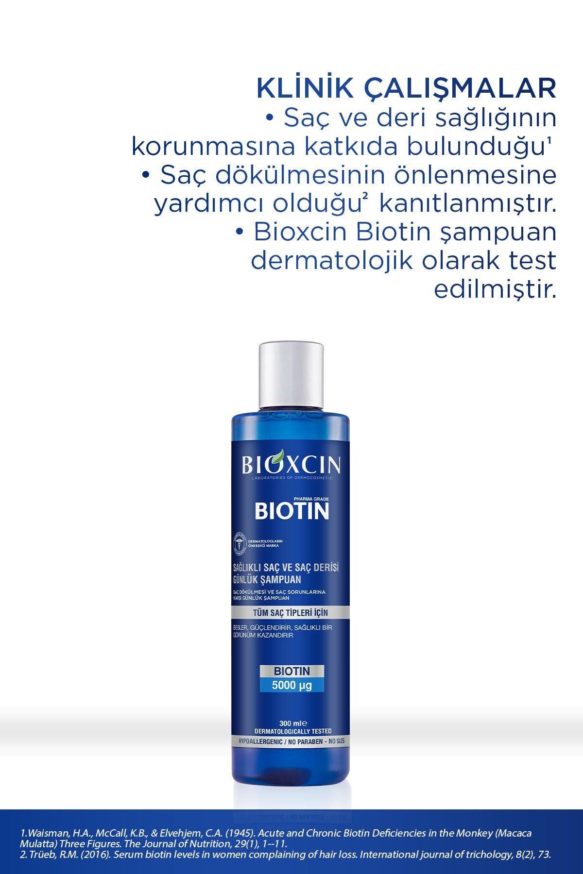 Bioxcin Biotin Günlük Şampuan 300 Ml - Hassas Saç ve Saç Derisi Yatıştırıcı Hipoalerjenik Arındırıcı