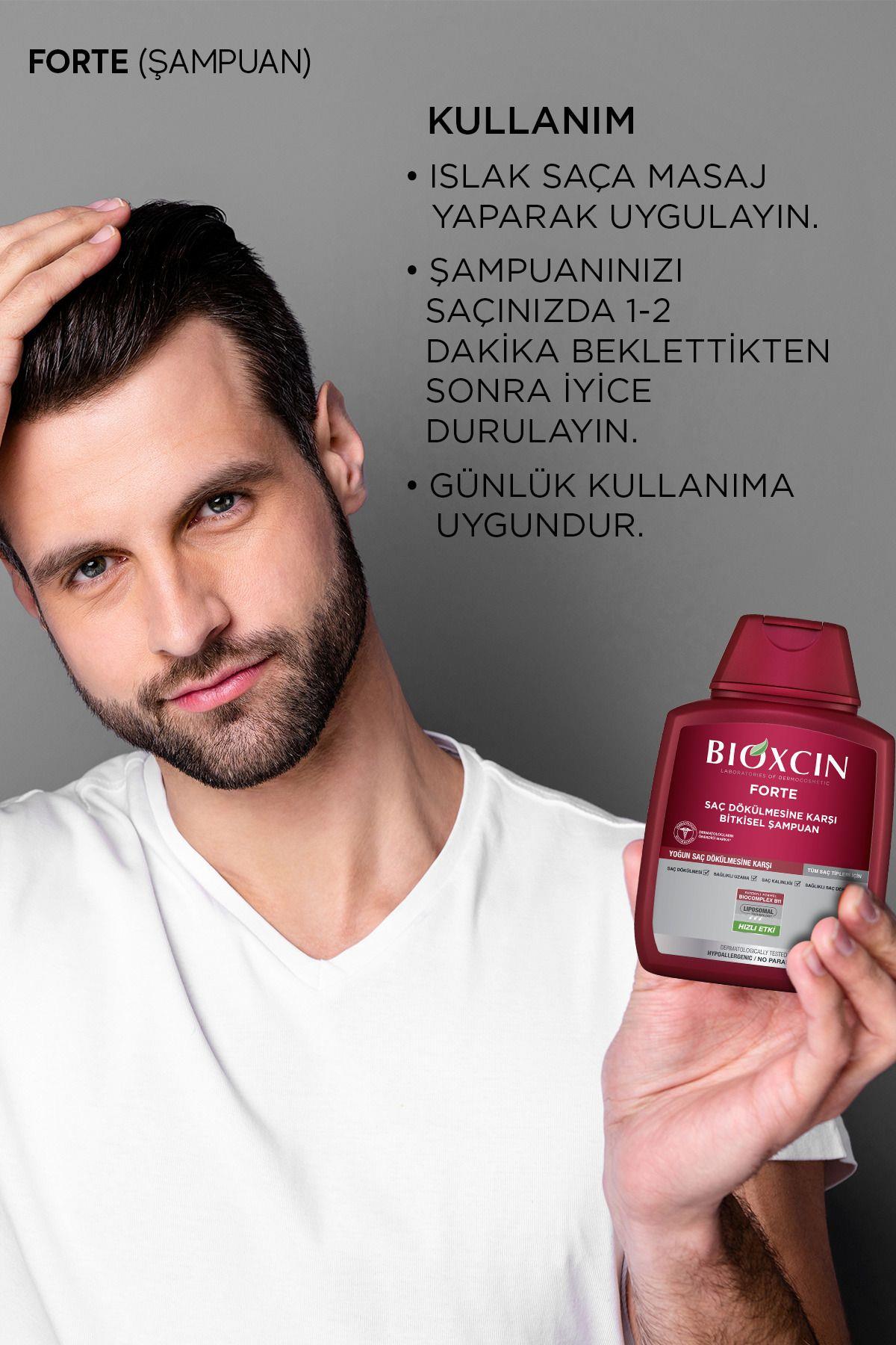 Bioxcin Forte 300 ml 3 Al 2 Öde Şampuan - Yoğun Dökülme Şampuanı