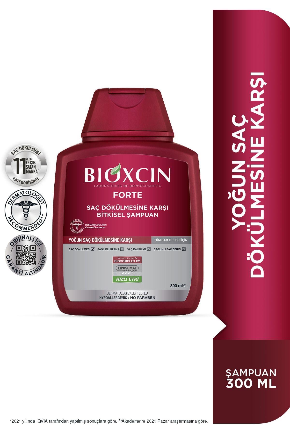 Bioxcin Forte 300 ml Şampuan - Yoğun Dökülme Şampuanı Tüm Saç Tipleri