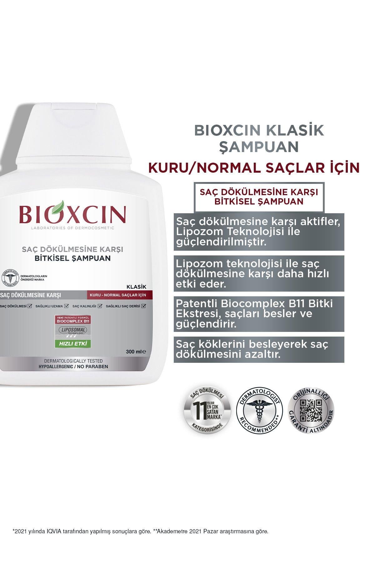 Bioxcin Genesis Kuru ve Normal Şaçlar İçin 300ml 3 AL 2 ÖDE - Klasik Saç Dökülme Karşıtı Şampuan