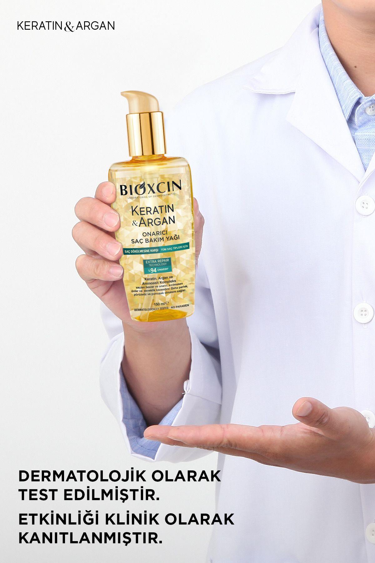 Bioxcin Keratin & Argan Onarıcı Bakım Yağı 150 Ml - Yıpranmış Ve Hassas Saçlar