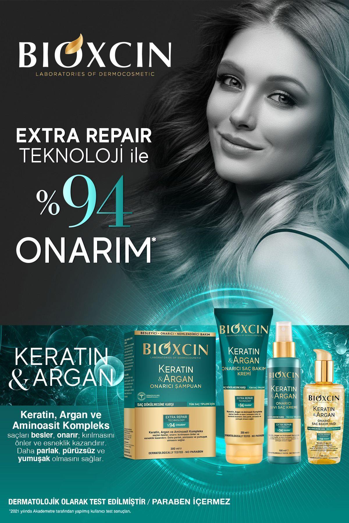 Bioxcin Keratin & Argan Onarıcı Saç Bakım Kremi 250 ml  - Yıpranmış Ve Hassas Saçlar