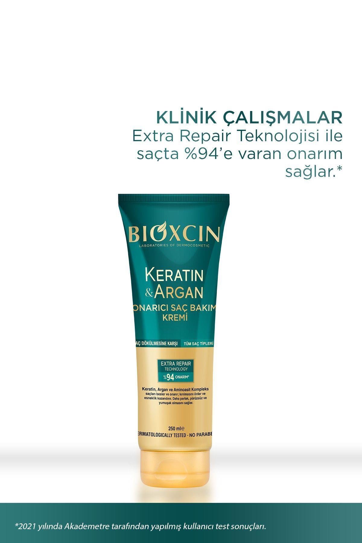 Bioxcin Keratin & Argan Onarıcı Saç Bakım Kremi 250 ml  - Yıpranmış Ve Hassas Saçlar