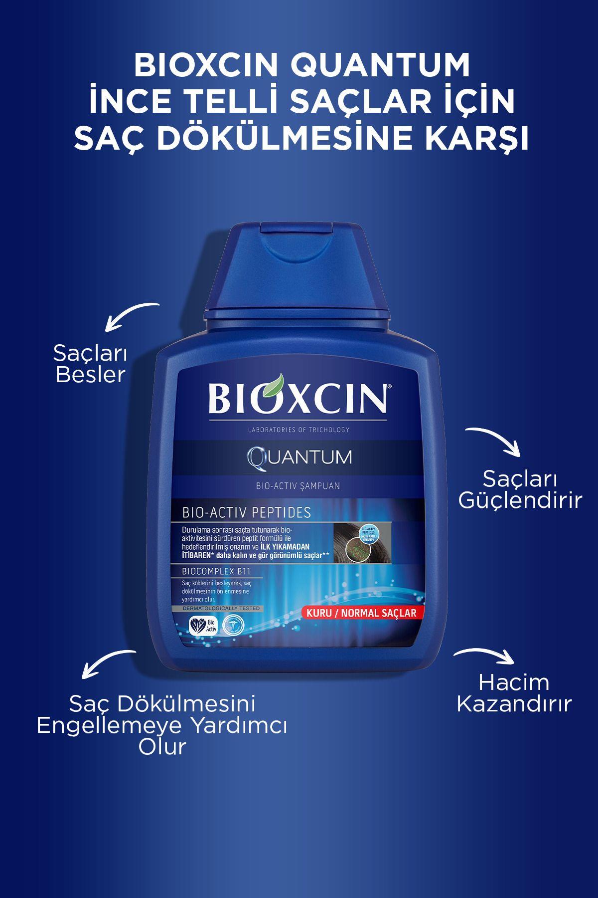 Bioxcin Quantum Kuru ve Normal Saçlar İçin 300ml 3 AL 2 ÖDE - İnce Telli Saçlar İçin Dökülme Karşıtı Şampuan