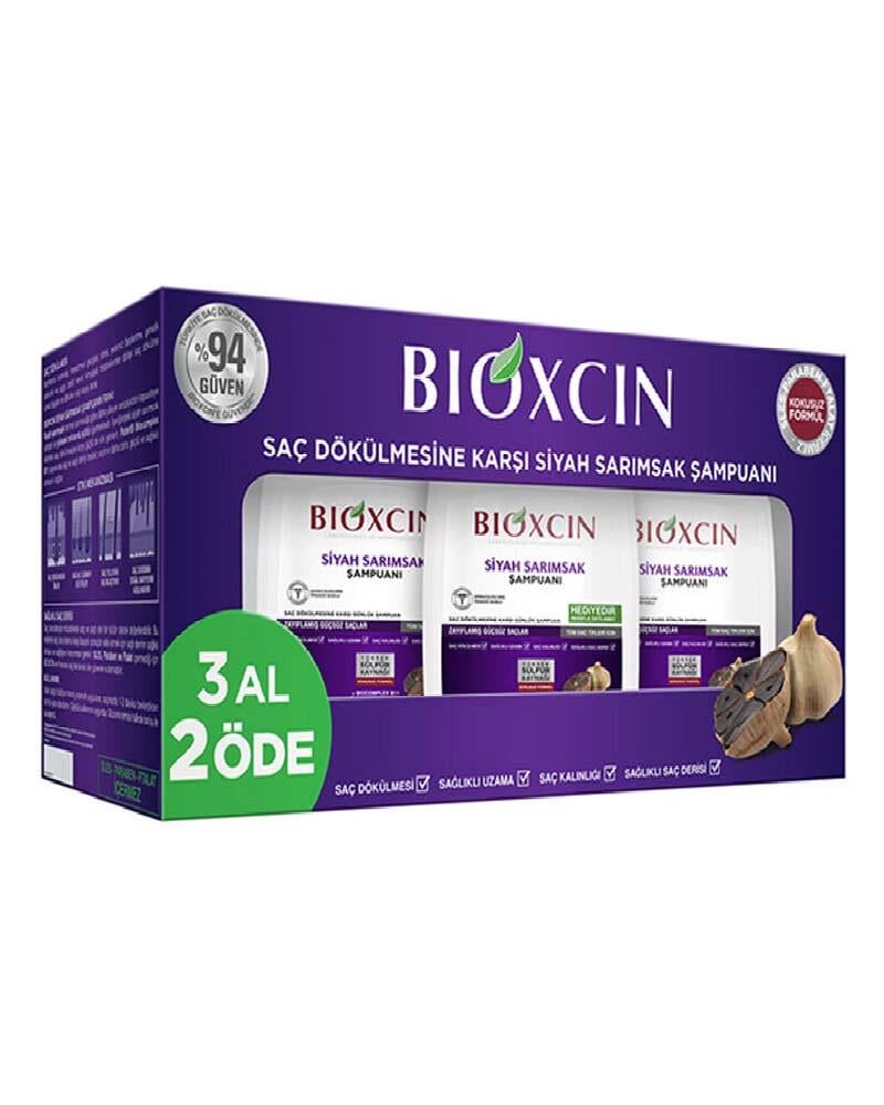 Bioxcin Saç Dökülmesine Karşı Siyah Sarımsak Şampuanı 300 ml | 3 al 2 öde