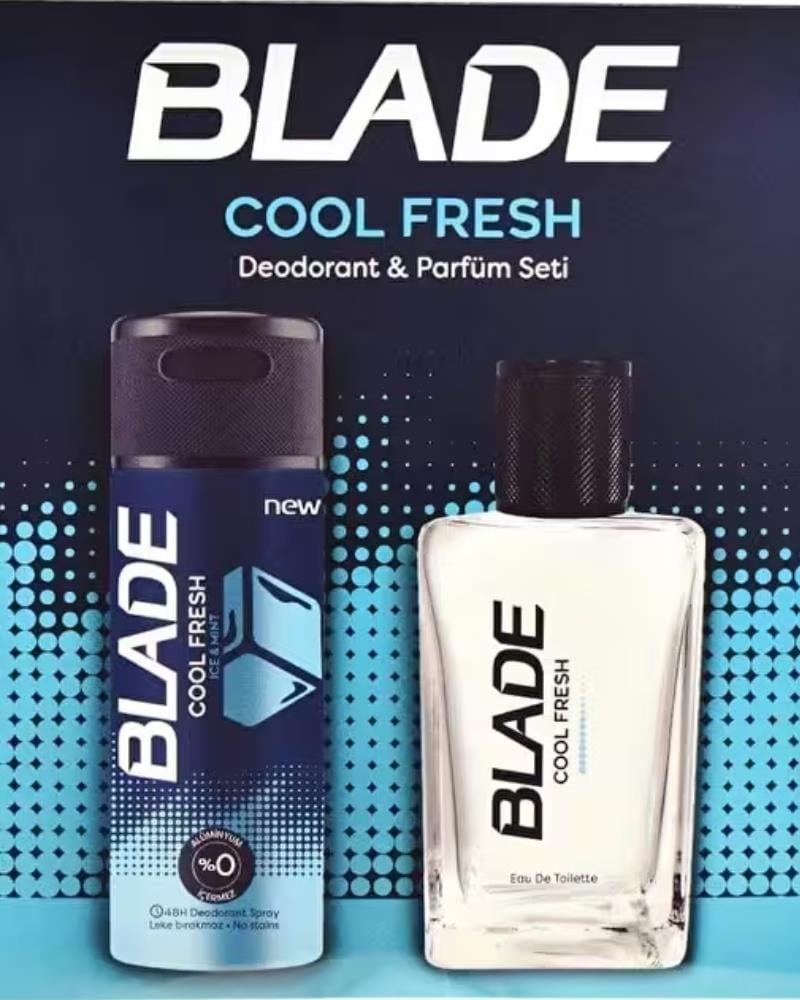 Blade Cool Fresh Deodorant 150 ml & Parfüm 70 ml Set Edt
