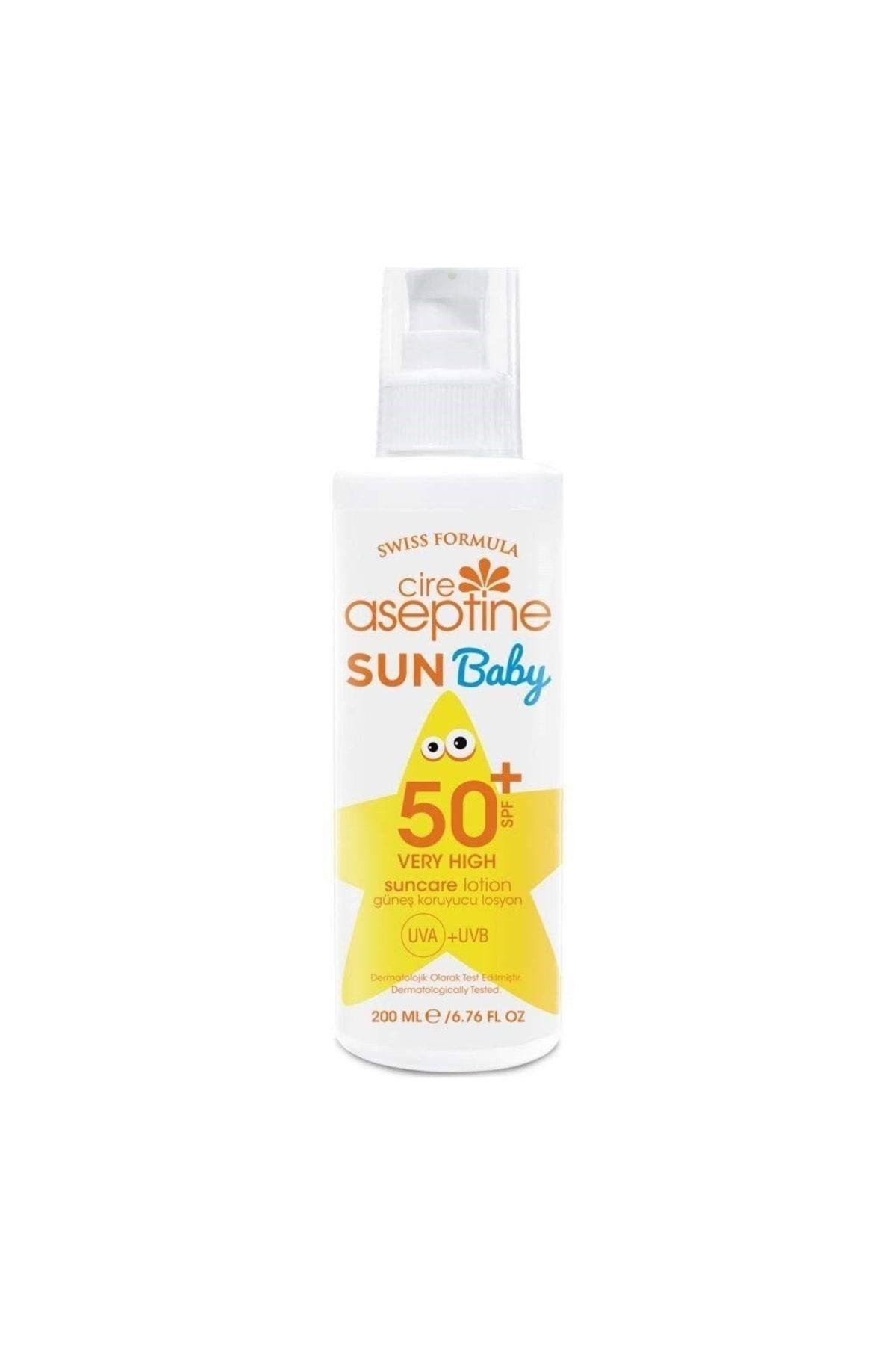 CIRE ASEPTINE Bebe Güneş Koruyucu Losyon - Swiss Formulla Spf 50 200 ml