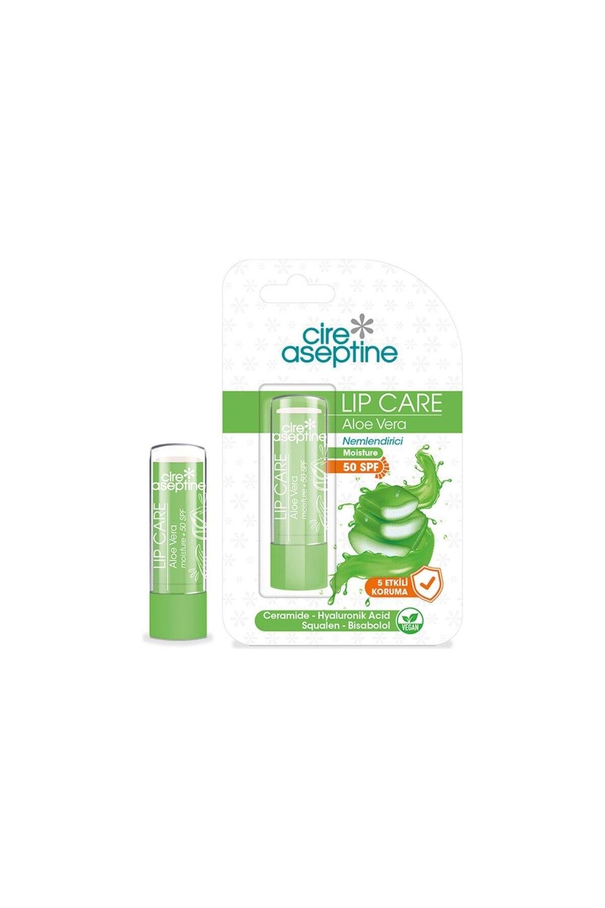 CIRE ASEPTINE Lip Care Aloe Vera 50 SPF Dudak Bakım Kremi 4,5 G