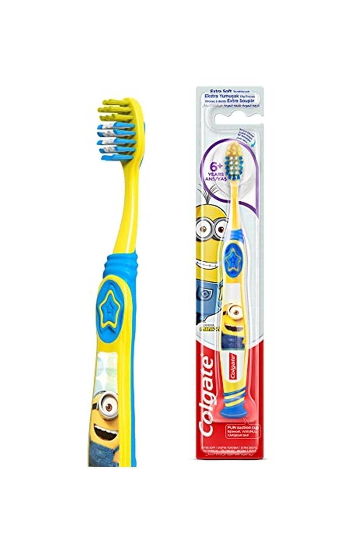 Colgate Minions 6+ Yaş Vakumlu Yapışkan Sap Ekstra Yumuşak Çocuk Diş Fırçası