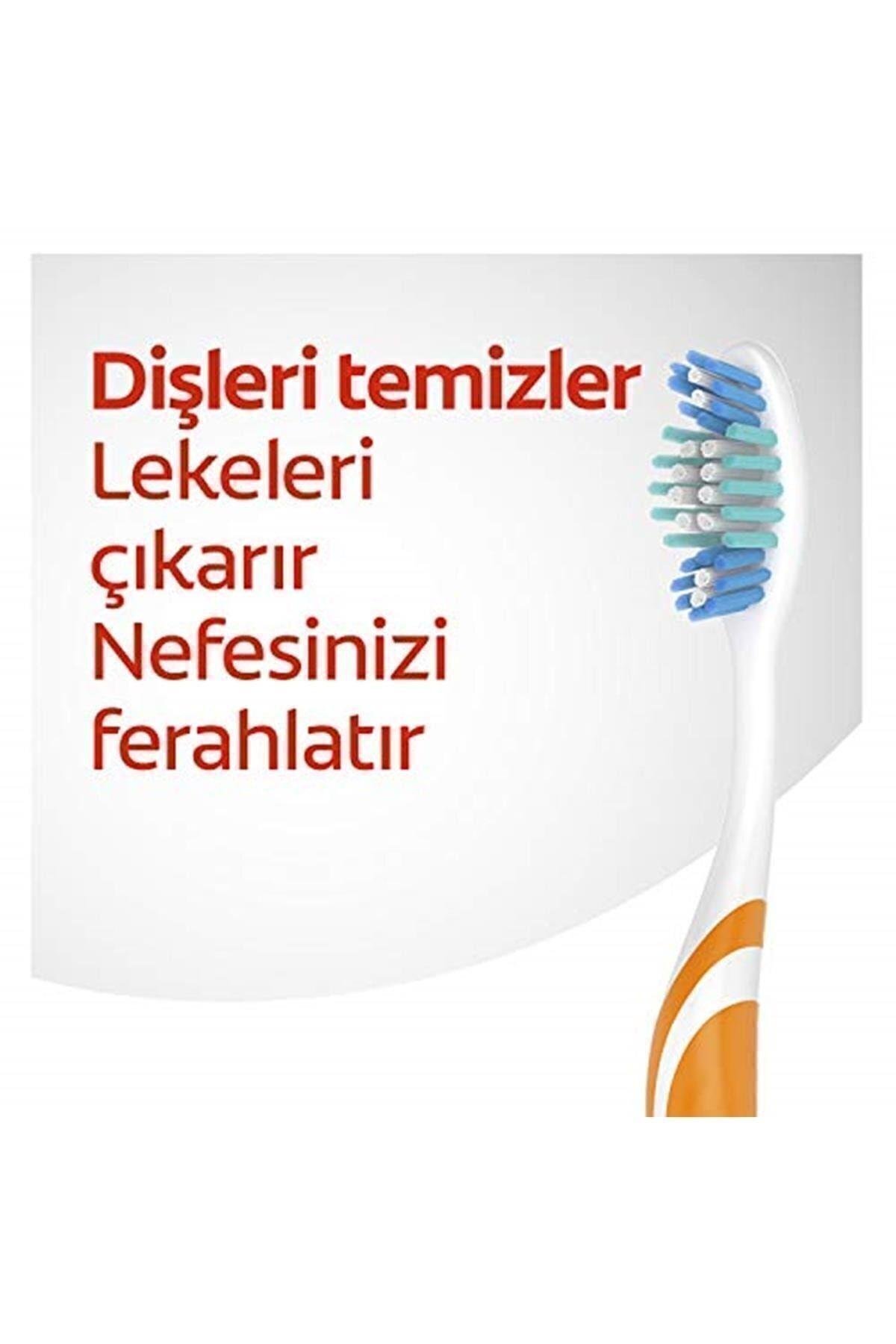Colgate Üçlü Etki Dil Temizleyicili Arka Dişlere Uzanan Orta Diş Fırçası