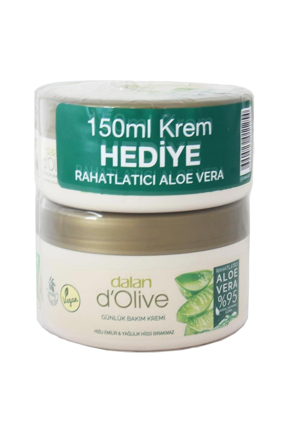 Dalan D'olive Günlük Bakım Rahatlatıcı Aloe Vera Kremi 250 ml 150 ml Hediye