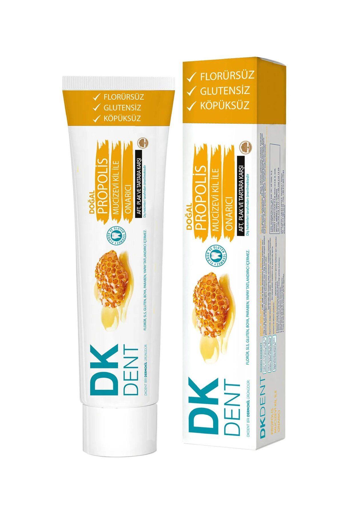 Dermokil Dent Dk Propolis Florürsüz Diş Macunu 75 ml Diş Fırçası