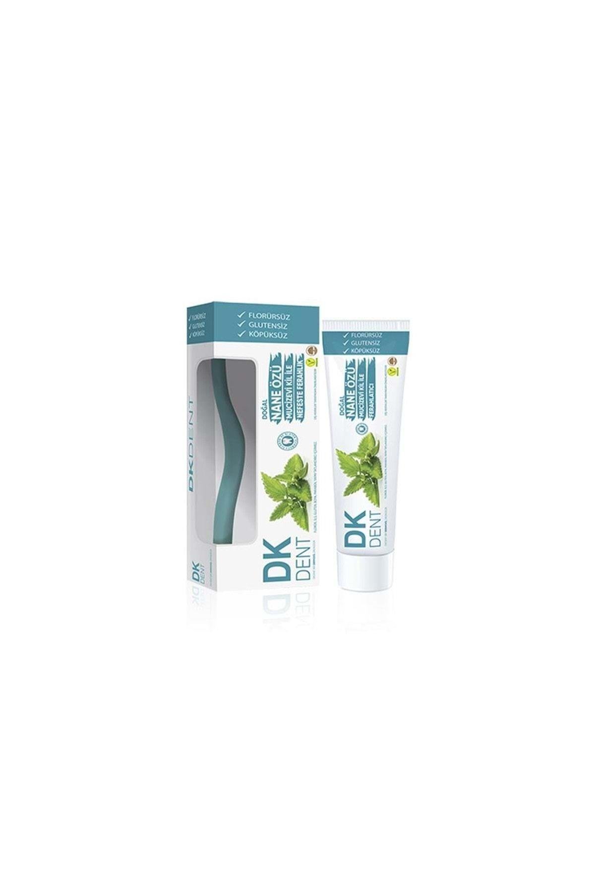 Dermokil Dkdent Vegan Nane Özlü Florürsüz Diş Macunu 75 ml Diş Fırçası Hediyeli