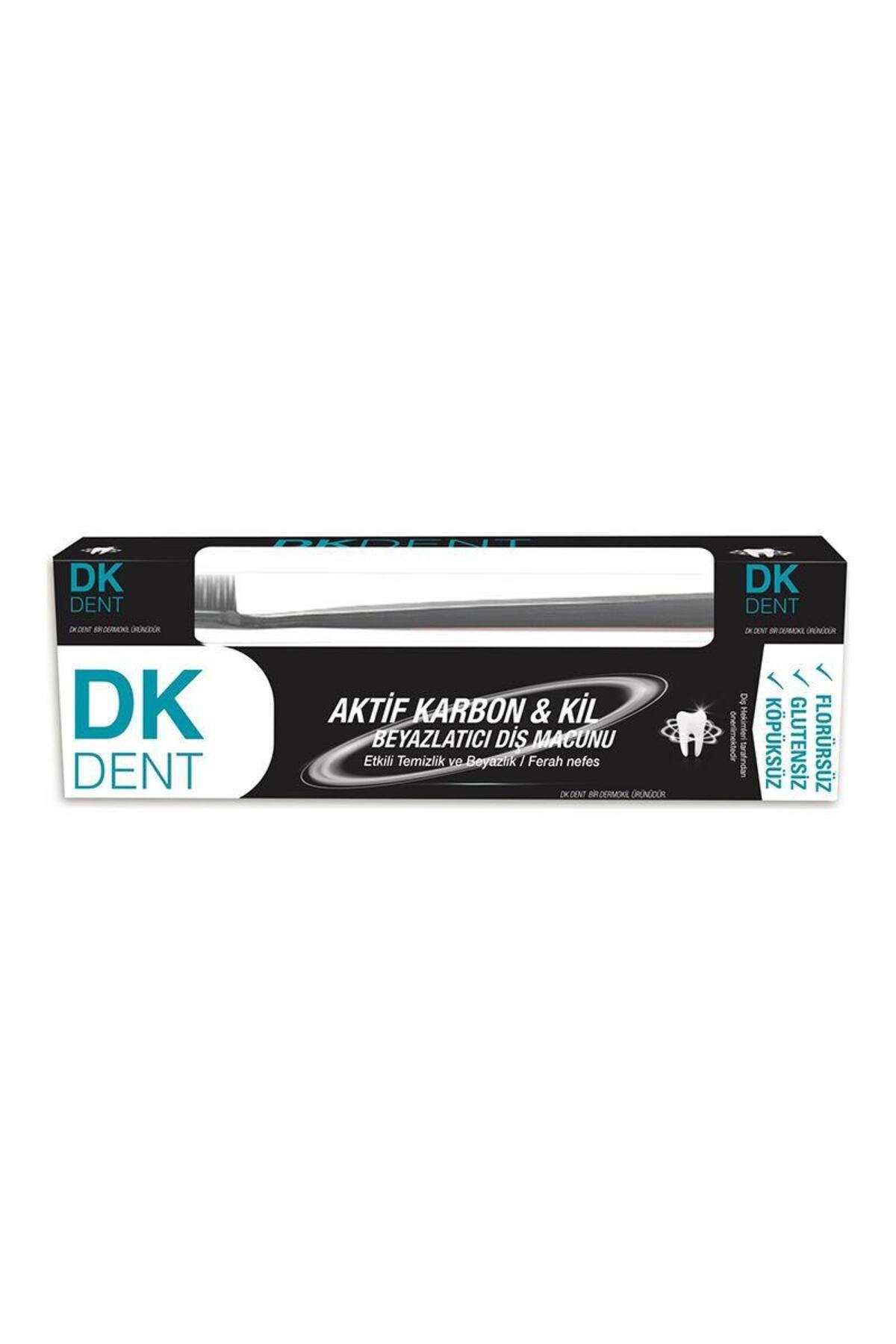 Dkdent Aktif Karbonlu Diş Macunu Diş Fırçalı 75 ml