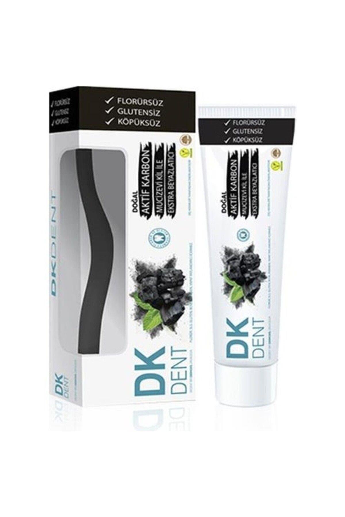Dkdent Aktif Karbonlu Diş Macunu Diş Fırçalı 75 ml