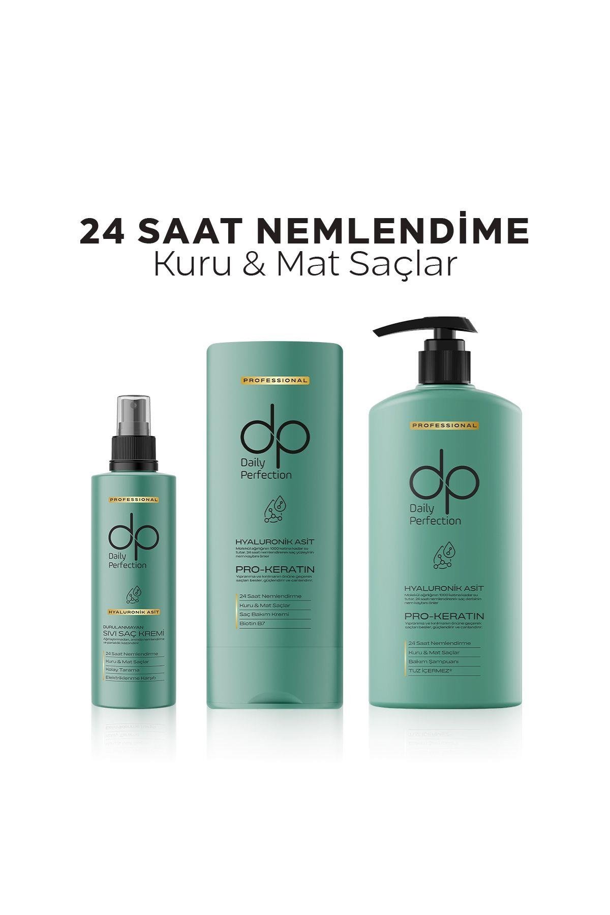 dp Daily Perfection Hyaluronik Asit Durulanmayan Sıvı Saç Kremi 180 ml