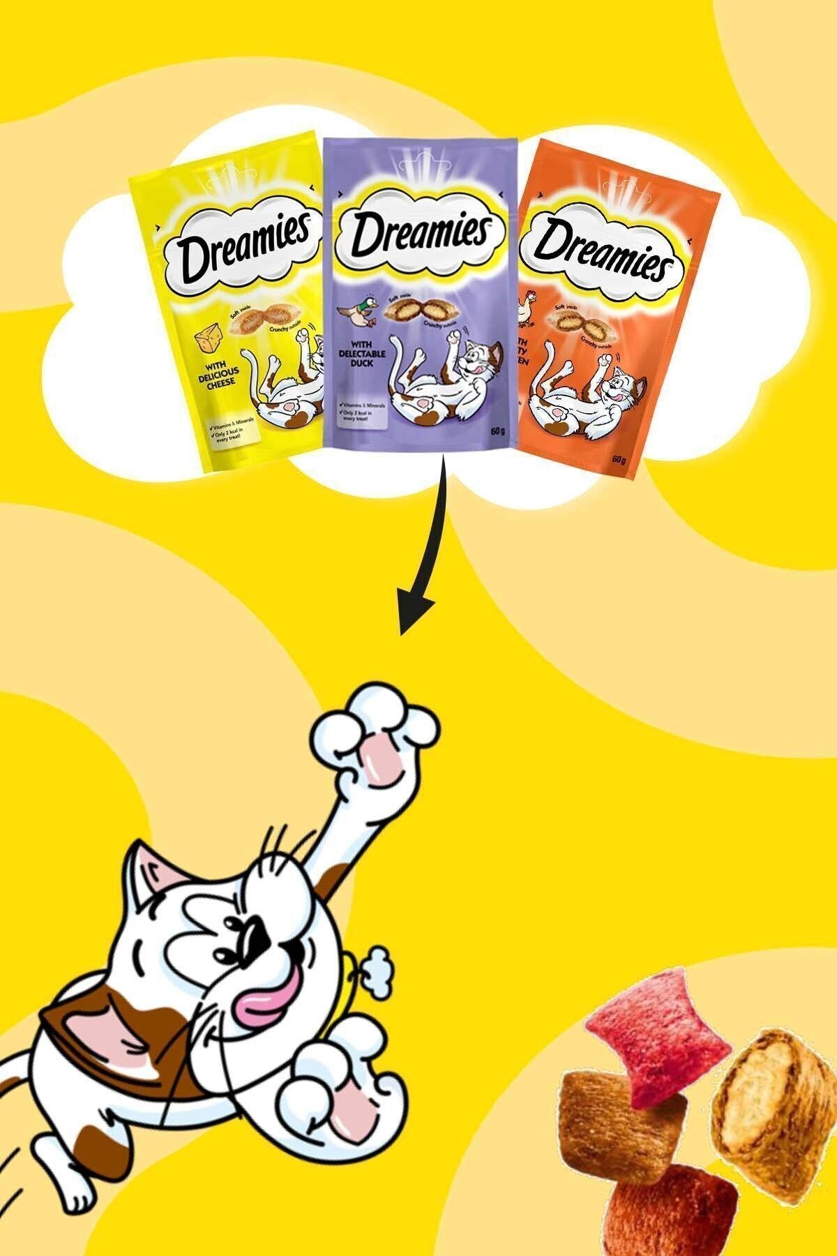 Dreamies Tavuklu Kedi Ödül Maması 60 G