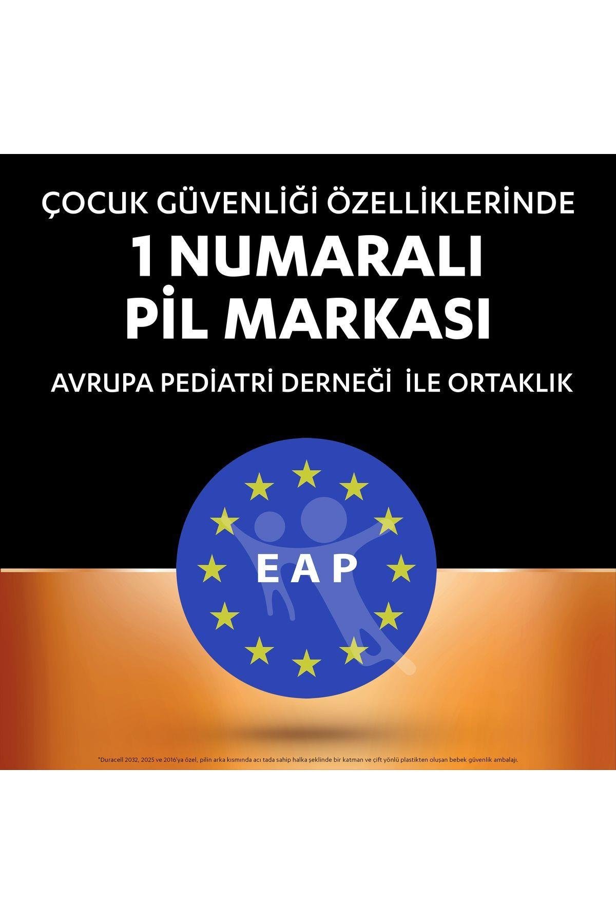 Duracell CR 2032 Lityum Düğme Pil (2’li paket) 3V, (CR2032)