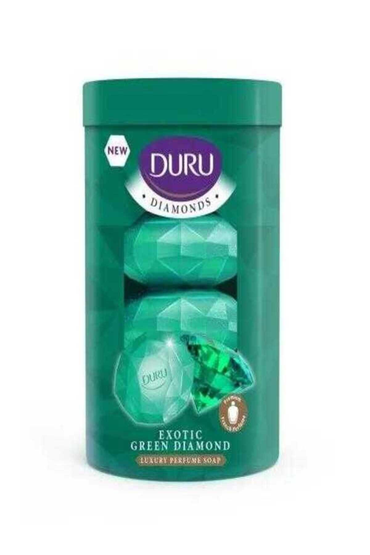 Duru Diamonds Serisi Katı Sabun Yeşil 4*90 gr