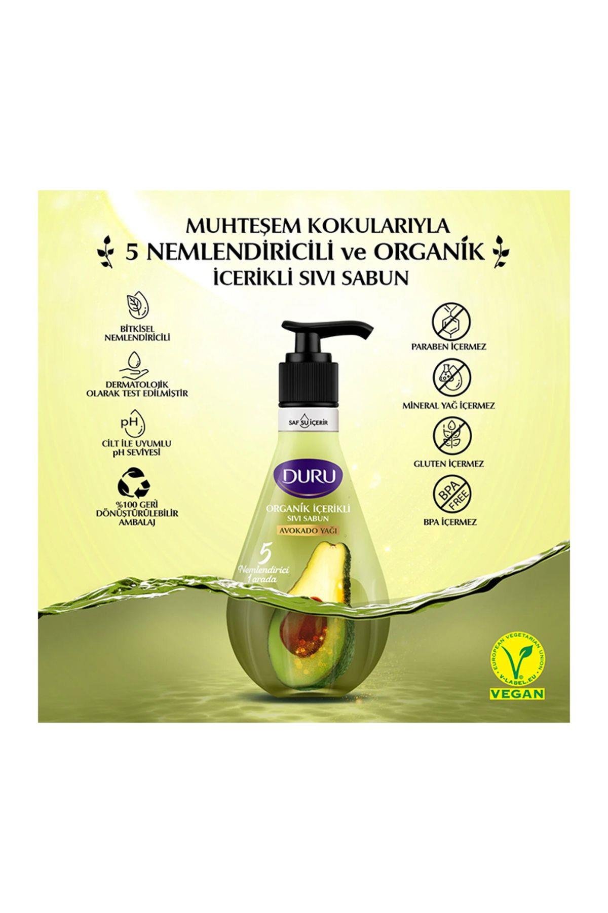 Duru Organik Içerikli Sıvı Sabun 500ml,avokado
